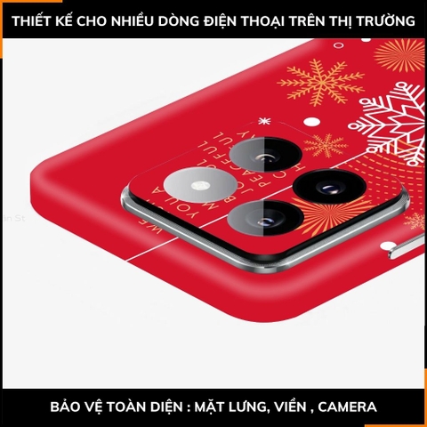 Dán skin điện thoại Xiaomi Mi 14 , Mi 14 Pro full body và camera nhập khẩu chính hãng USA in hình MERRY CHRISTMAS - SKD P23 phụ kiện điện thoại huỳnh tân store