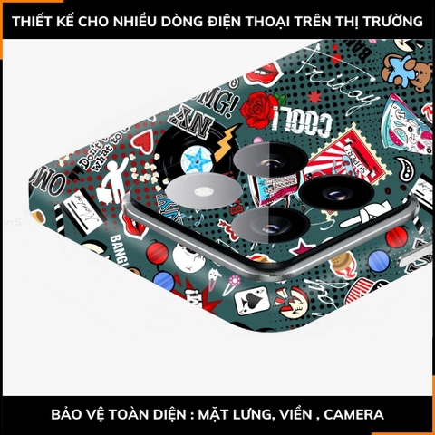 Dán skin điện thoại Xiaomi Mi 14 , Mi 14 Pro full body và camera nhập khẩu chính hãng USA in hình STICKER BOOM - SKD L01 phụ kiện điện thoại huỳnh tân store