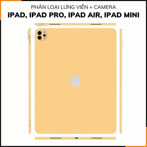 Dán skin ipad , ipad pro, ipad air , ipad mini full body và camera chính hãng 3M - PASTEL YELLOW - SK-A02-03 phụ kiện điện thoại huỳnh tân store
