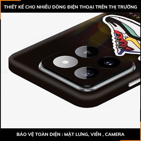 Dán skin điện thoại Xiaomi Mi 14 , Mi 14 Pro full body và camera nhập khẩu chính hãng USA in hình SNEAKER - SKD S01 phụ kiện điện thoại huỳnh tân store