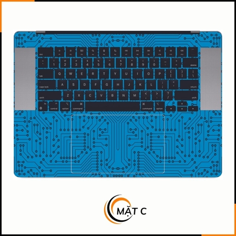 Dán skin macbook pro, macbook air chính hãng 3M nhập khẩu USA - SKIN 3M - MACBOOK - ELECTRIC BLUE  - SK B01 07 phụ kiện điện thoại huỳnh tân store