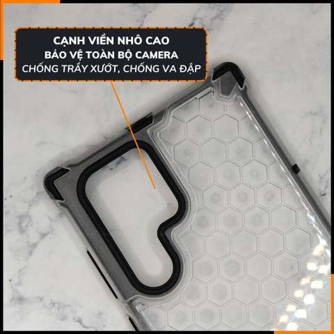 Ốp lưng samsung s22 ultra bee case vân tổ ong chống va đập chống ố vàng bảo vệ camera phụ kiện điện thoại huỳnh tân store