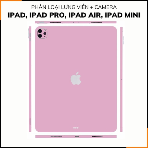 Dán skin ipad , ipad pro, ipad air , ipad mini full body và camera chính hãng 3M - PASTEL PINK -  SK A02 06 phụ kiện điện thoại huỳnh tân store