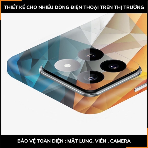 Dán skin điện thoại Xiaomi Mi 14 , Mi 14 Pro full body và camera nhập khẩu chính hãng USA in hình Không gian 3D - SKD  A01 phụ kiện điện thoại huỳnh tân store