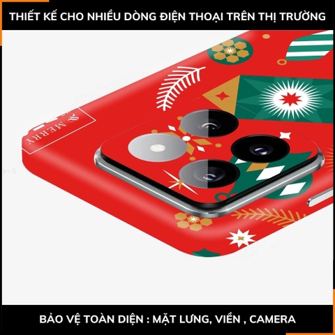 Dán skin điện thoại Xiaomi Mi 14 , Mi 14 Pro full body và camera nhập khẩu chính hãng USA in hình MERRY CHRISTMAS - SKD P21 phụ kiện điện thoại huỳnh tân store