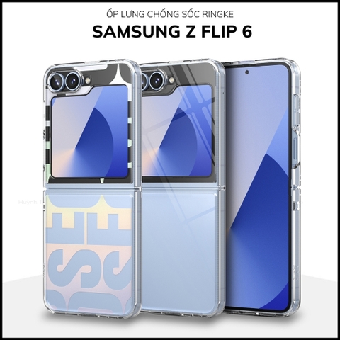 Ốp lưng z flip 6 RINGKE chính hãng trong suốt chống sốc FUSION X chống ố vàng phụ kiện huỳnh tân store