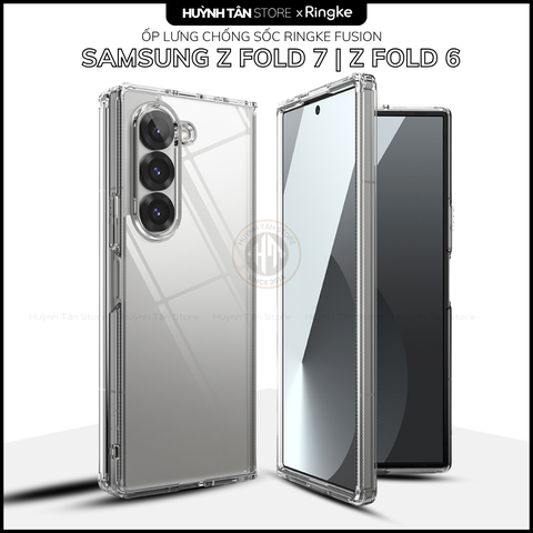 Ốp lưng samsung z fold 7, zfold 6 RINGKE chính hãng trong suốt chống sốc FUSION chống ố vàng phụ kiện huỳnh tân store