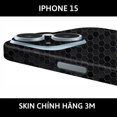 Dán skin điện thoại Iphone 15 Pro , Iphone 15 Pro Max  full body và camera nhập khẩu chính hãng USA phụ kiện điện thoại huỳnh tân store - HONEYCOMB  - Warp Skin Collection