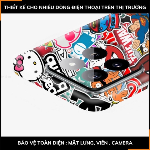 Dán skin điện thoại Xiaomi Mi 14 , Mi 14 Pro full body và camera nhập khẩu chính hãng USA in hình STICKER BOOM - SKD L14 phụ kiện điện thoại huỳnh tân store