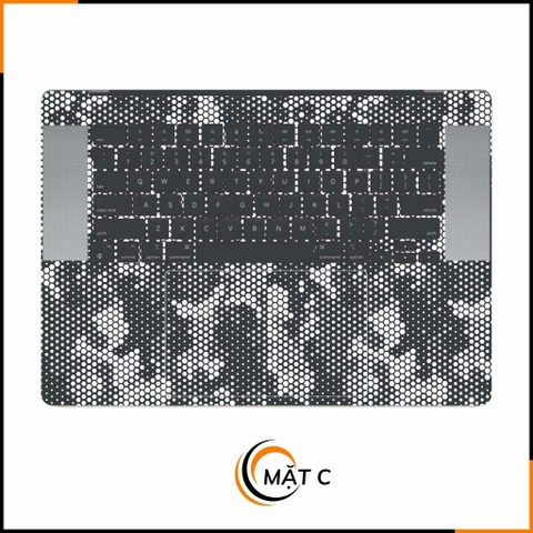 Dán skin macbook pro, macbook air chính hãng 3M nhập khẩu USA - SKIN 3M - MACBOOK - MAMBA WHITE - SK-B03-05 phụ kiện điện thoại huỳnh tân store