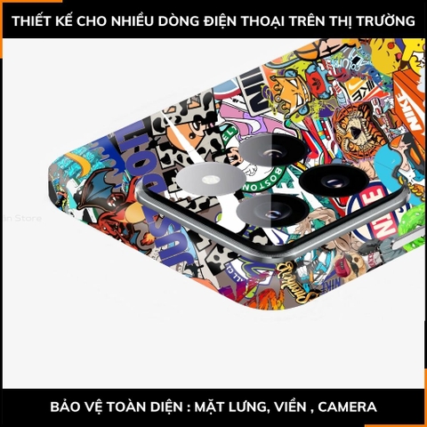 Dán skin điện thoại Xiaomi Mi 14 , Mi 14 Pro full body và camera nhập khẩu chính hãng USA in hình STICKER BOOM - SKD L09 phụ kiện điện thoại huỳnh tân store