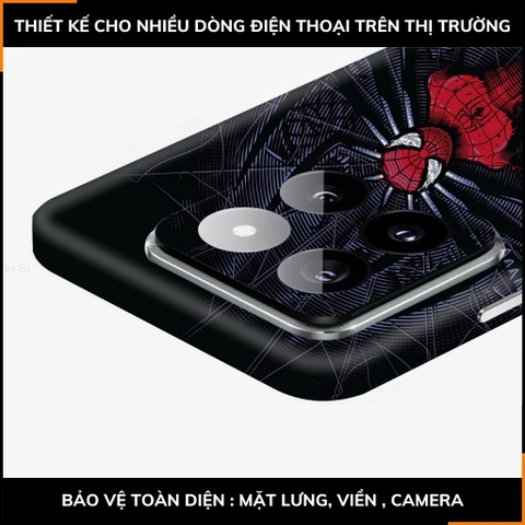 Dán skin điện thoại Xiaomi Mi 14 , Mi 14 Pro full body và camera nhập khẩu chính hãng USA in hình SPIDER MAN - SKD V10 phụ kiện điện thoại huỳnh tân store