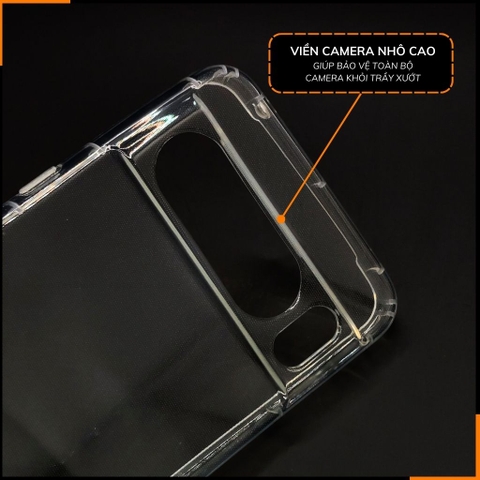 Ốp lưng pixel 8 pro silicon GOR trong suốt chính hãng bảo vệ camera phụ kiện huỳnh tân store