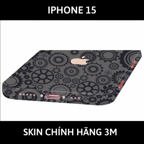 Dán skin điện thoại Iphone 15, Iphone 15 Plus full body và camera nhập khẩu chính hãng USA phụ kiện điện thoại huỳnh tân store - BÁNH RĂNG - Warp Skin Collection