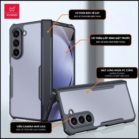 Ốp lưng z fold 6 chống sốc xundd bảo vệ camera chính hãng chống ố vàng phụ kiện điện thoại huỳnh tân store