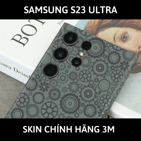 Dán skin điện thoại Samsung S23 Ultra full body và camera nhập khẩu chính hãng USA phụ kiện điện thoại huỳnh tân store - BÁNH RĂNG - Warp Skin Collection