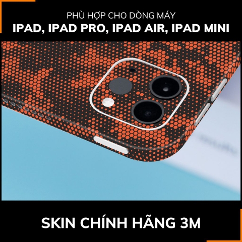 Dán skin ipad , ipad pro, ipad air , ipad mini full body và camera chính hãng 3M - MAMBA ORANGE -  SK B03 07 phụ kiện điện thoại huỳnh tân store
