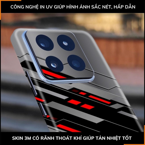 Dán skin điện thoại Xiaomi Mi 14 , Mi 14 Pro full body và camera nhập khẩu chính hãng USA in hình TECHNOLOGIC - SKD T07 phụ kiện điện thoại huỳnh tân store