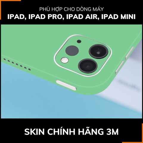 Dán skin ipad , ipad pro, ipad air , ipad mini full body và camera chính hãng 3M - PASTEL SEAFOAM GREEN - SK-A02-02 phụ kiện điện thoại huỳnh tân store