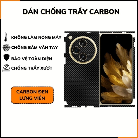 Miếng dán oppo find n3 carbon trong và đen chống trầy xướt chống bám vân tay phụ kiện điện thoại huỳnh tân store