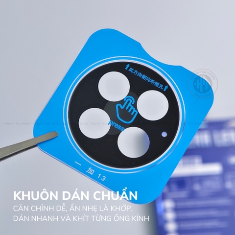 Kính cường lực camera Oneplus 13 FULL ĐEN chống chói công nghệ AR có khung tự dán chống trầy bảo vệ toàn diện phụ kiện huỳnh tân store