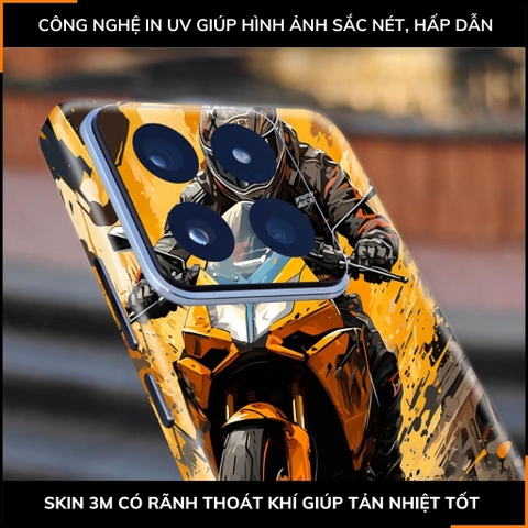 Dán skin điện thoại Xiaomi Mi 14 , Mi 14 Pro full body và camera nhập khẩu chính hãng USA in hình Motobiker - SKD C07 phụ kiện điện thoại huỳnh tân store