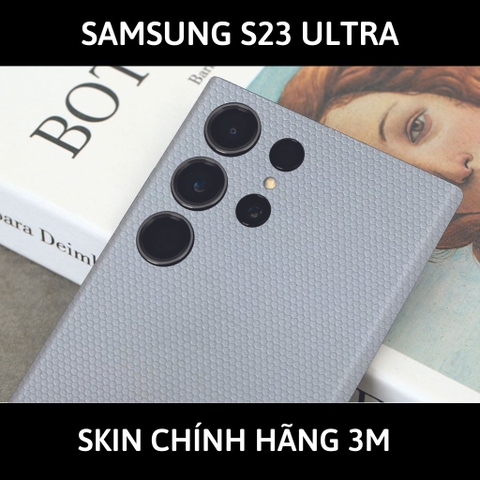 Dán skin điện thoại Samsung S23 Ultra full body và camera nhập khẩu chính hãng USA phụ kiện điện thoại huỳnh tân store - MAXTRIX WHITE - Warp Skin Collection