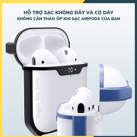 tai nghe Airpods Gen 1, 2_Ốp lưng chống sốc chính hãng XUNDD