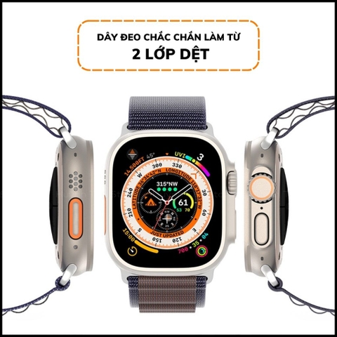 Dây đồng hồ thông minh apple watch series 9 8 7 6 5 4 3 se ultra chất liệu dệt nylon cao cấp gs series chính hãng duxducis
