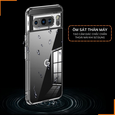 Ốp lưng google pixel 8 pro chống sốc CLEAR COLOR VER 4 trong suốt không ố vàng bảo vệ camera phụ kiện huỳnh tân store