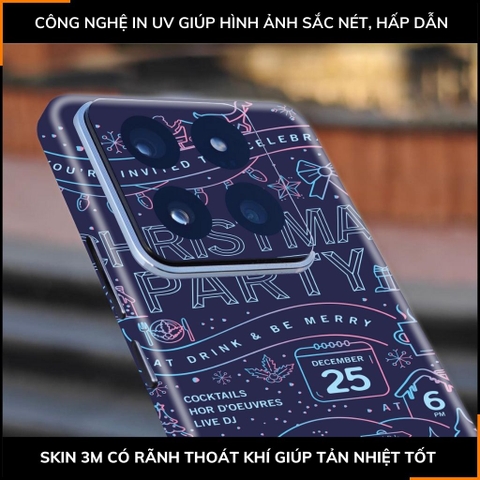Dán skin điện thoại Xiaomi Mi 14 , Mi 14 Pro full body và camera nhập khẩu chính hãng USA in hình MERRY CHRISTMAS - SKD P26 phụ kiện điện thoại huỳnh tân store