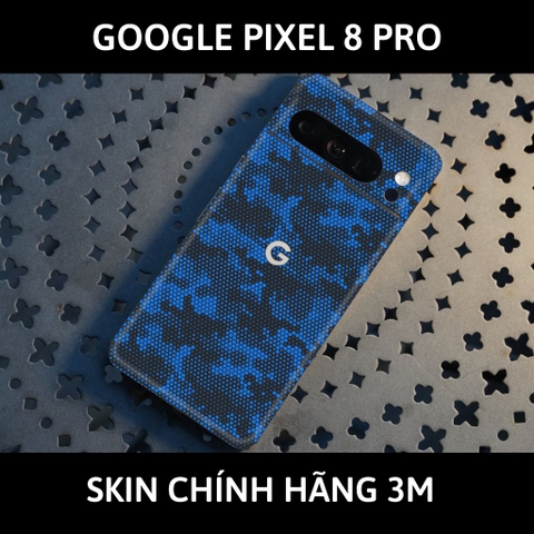 Dán skin điện thoại Pixel 8, Pixel 8 Pro full body và camera nhập khẩu chính hãng USA phụ kiện điện thoại huỳnh tân store - MAMBA BLUE - Warp Skin Collection