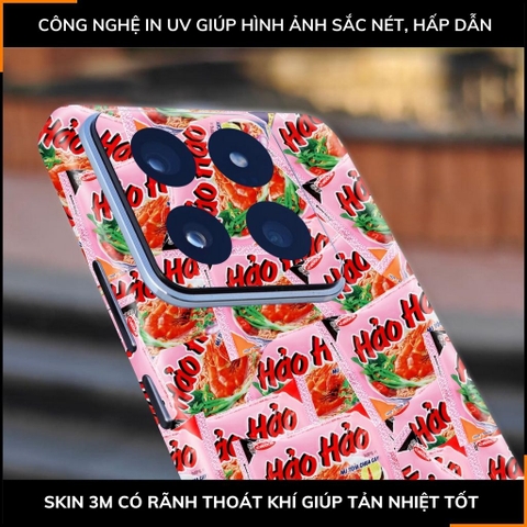 Dán skin điện thoại Xiaomi Mi 14 , Mi 14 Pro full body và camera nhập khẩu chính hãng USA in hình UNIQUE - SKD W08 phụ kiện điện thoại huỳnh tân store