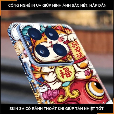 Dán skin điện thoại Xiaomi Mi 14 , Mi 14 Pro full body và camera nhập khẩu chính hãng USA in hình LUCKY CAT - SKD Y09 phụ kiện điện thoại huỳnh tân store
