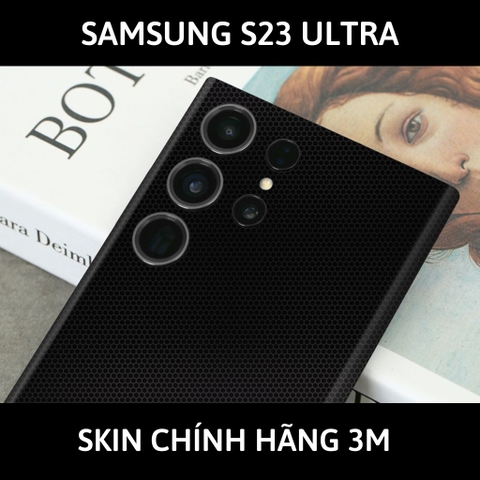 Dán skin điện thoại Samsung S23 Ultra full body và camera nhập khẩu chính hãng USA phụ kiện điện thoại huỳnh tân store - MAXTRIX BLACK - Warp Skin Collection