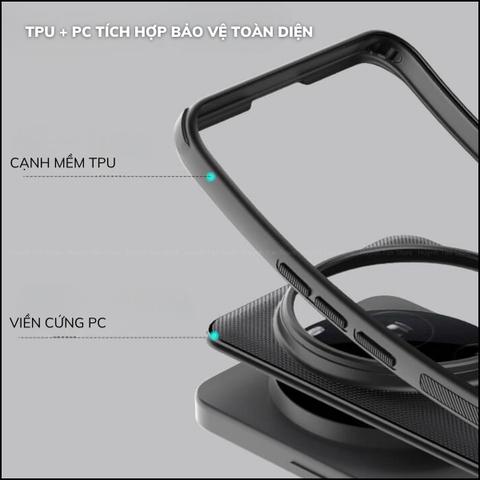 Ốp lưng Vivo TUAN MAGSAFE X200 Ultra/ X200 Pro nhám sạc từ tính không dây chống sốc LIKGUS