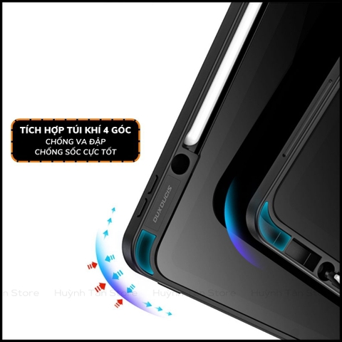BAO DA ipad pro 11 inch 12,9 inch magi series chính hãng duxducis chống va đập có khay khe để bút