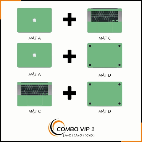 Dán skin macbook pro, macbook air chính hãng 3M nhập khẩu USA - SKIN 3M - MACBOOK - PASTEL GREEN - SK A01 02 phụ kiện điện thoại huỳnh tân store