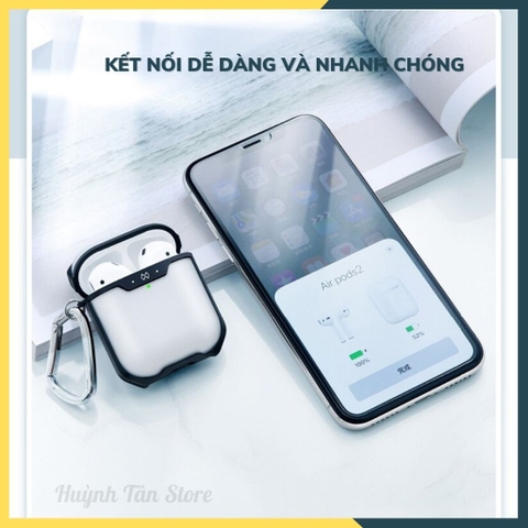tai nghe Airpods Gen 1, 2_Ốp lưng chống sốc chính hãng XUNDD