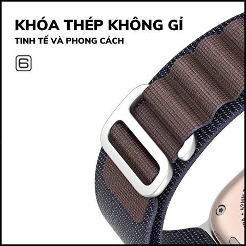 Dây đồng hồ thông minh apple watch series 9 8 7 6 5 4 3 se ultra chất liệu dệt nylon cao cấp gs series chính hãng duxducis