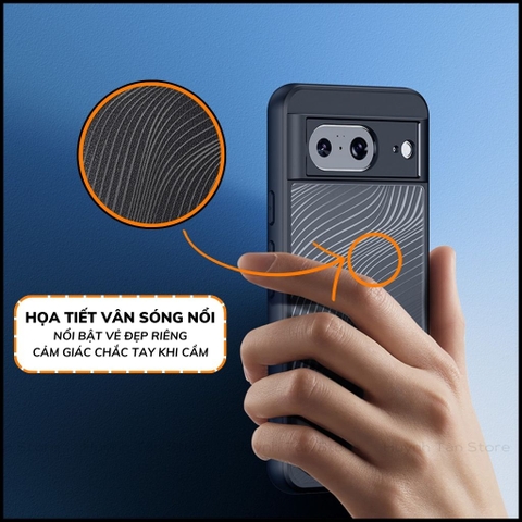 Ốp lưng google pixel 8 aimo chính hãng duxducis chống va đập trong suốt không ố vàng huỳnh tân store