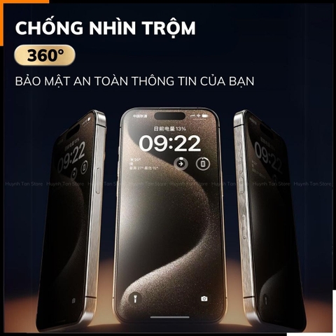 Cường lực Wekome Kingkong Space chống nhìn trộm 360 iphone 16 Pro Max ip 15 14 13 12 pro vát cong 9D  [WTP-089]