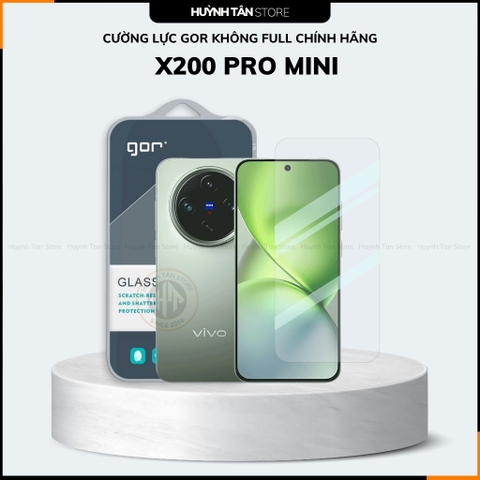 Kính cường lực trong suốt Vivo X300 Pro , X200 Pro Mini , X200s , X100s  KHÔNG FULL MÀN chống bám vân tay chính hãng GOR