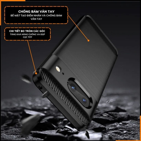 Ốp lưng pixel 8 dẻo phay xướt chống bám vân tay bảo vệ camera phụ kiện huỳnh tân store