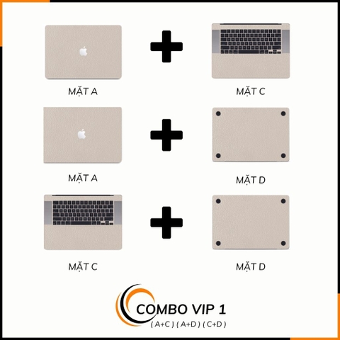 Dán skin macbook pro, macbook air chính hãng 3M nhập khẩu USA - SKIN 3M - MACBOOK - LEATHER WHITE - SK-B06-03 phụ kiện điện thoại huỳnh tân store
