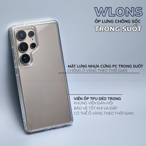 Ốp lưng samsung s25 ultra s25 plus s25 edge s24 ultra chống sốc chính hãng WLONS phụ kiện huỳnh tân store