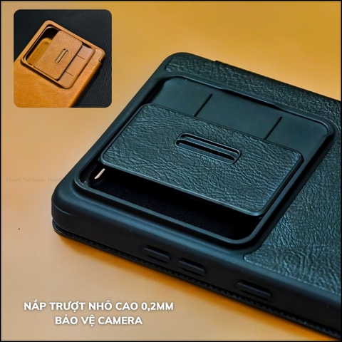 Bao da điện thoại Samsung Galaxy S25 Ultra kết hợp ví đựng thẻ chống sốc Nillkin QIN Pro