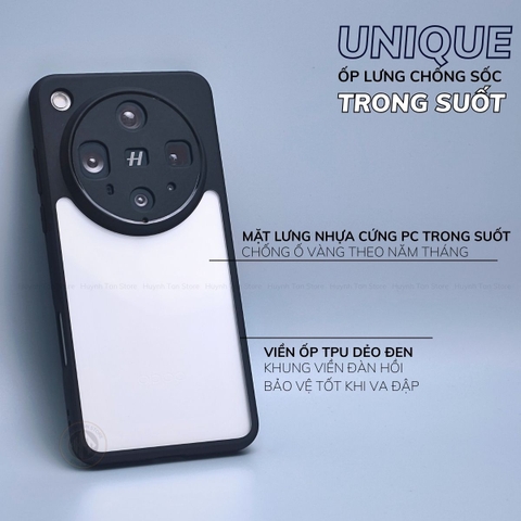 Ốp lưng oppo find x8 ultra x8 pro x8s plus x7 ultra chống sốc chống vân tay UNIQUE bảo vệ camera phụ kiện huỳnh tân store