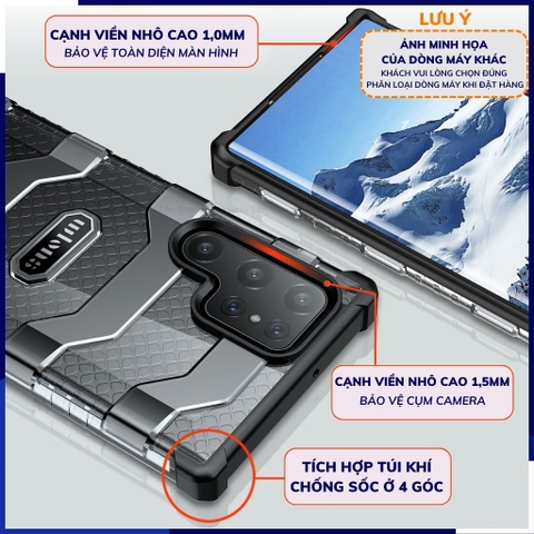 Ốp lưng s22 ultra chống sốc bảo vệ camera trong suốt chống ố vàng wlons phụ kiện điện thoại huỳnh tân store