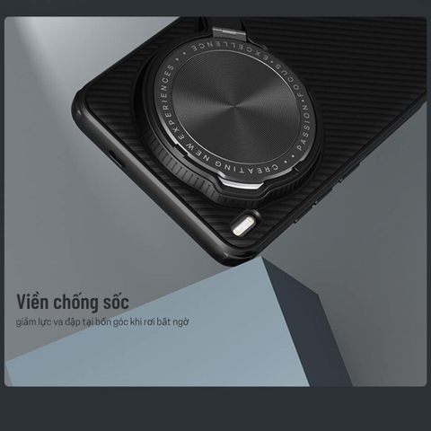 Ốp lưng Vivo X200 Ultra giá đỡ điện thoại bảo vệ camera chống sốc Nillkin CamShield ProP